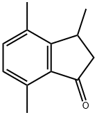 3,4,7-Trimethyl-2,3-dihydro-1H-indene-1-one 结构式