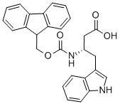 (ΒS)-Β-[[(9H-芴-9-甲氧基)羰基]氨基]-1H-吲哚-3-丁酸 结构式