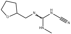 N-CYANO-N'-[(TETRAHYDROFURAN-2-YL)METHYL]-N''-METHYLGUANIDINE 结构式