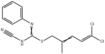 1-Cyano-2-(5,5-dichloro-2-methylpenta-2,4-dienyl)-3-phenylisothiourea