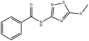 N-(5-METHYLTHIO-1,2,4-THIADIAZOL-3-YL)BENZAMIDE 结构式