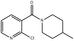 2-氯-3-(4-甲基哌啶-1-羰基)吡啶 结构式