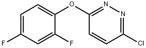 3-氯-6-(2,4-二氟苯氧基)哒嗪 结构式