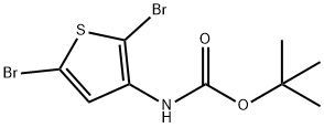 Carbamic acid, (2,5-dibromo-3-thienyl)-, 1,1-dimethylethyl ester (9CI) 结构式