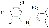2,4-dichloro-6-[[(2-hydroxy-3,5-dimethyl-phenyl)methyl-methyl-amino]me thyl]phenol 结构式