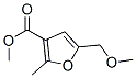 5-(Methoxymethyl)-2-methyl-3-furancarboxylic acid methyl ester 结构式