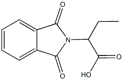 2-(1,3-二氧代-1,3-二氢-异吲哚-2-基)-丁酸 结构式