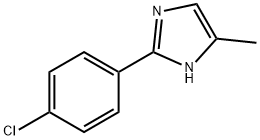2-(4-CHLOROPHENYL)-4-METHYL-3H-IMIDAZOLE 结构式