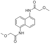 N,N'-1,5-Naphthalenediylbis[2-methoxy]acetamide 结构式