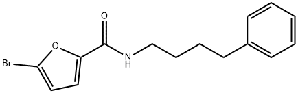 5-bromo-N-(4-phenylbutyl)-2-furamide 结构式