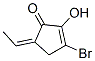 2-Cyclopenten-1-one,3-bromo-5-ethylidene-2-hydroxy-,(5Z)-(9CI) 结构式