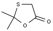 2,2-Dimethyl-1,3-oxathiolan-5-one 结构式