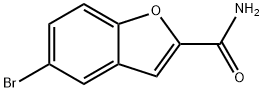 5-溴苯并呋喃-2-甲酰胺 结构式