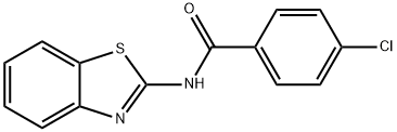 N-(1,3-benzothiazol-2-yl)-4-chlorobenzamide 结构式