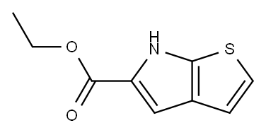 6H-噻吩并[2,3-B]吡咯-5-羧酸乙酯 结构式