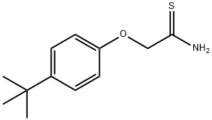 2-(4-叔丁基苯氧基)硫代氨基乙酰 结构式