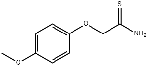 2-(4-甲氧基苯氧基)硫代乙酰胺 结构式
