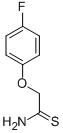 2-(4-氟苯氧基)乙硫酰胺 结构式