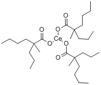 cerium tris(2-methyl-2-propylhexanoate) 结构式