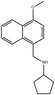 N-[(4-methoxy-1-naphthyl)methyl]cyclopentanamine 结构式