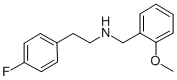 2-(4-fluorophenyl)-N-(2-methoxybenzyl)ethanamine 结构式