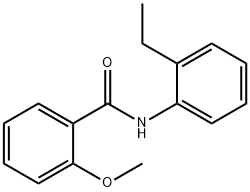 N-(2-乙基苯基)-2-甲氧基苯甲酰胺 结构式