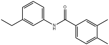 Benzamide, N-(3-ethylphenyl)-3,4-dimethyl- (9CI) 结构式