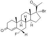 卤孕酮 结构式