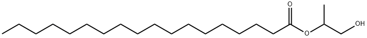 Octadecanoic acid 2-hydroxy-1-methylethyl ester 结构式