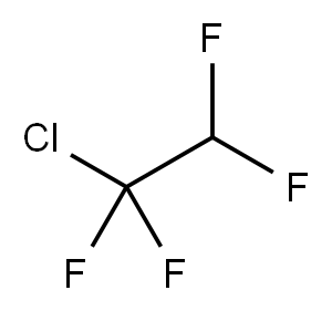 1-氯-1,1,2,2-四氟乙烷 结构式