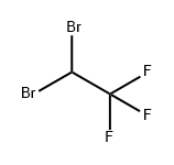 1,1-二溴-2,2,2-三氟乙烷 结构式