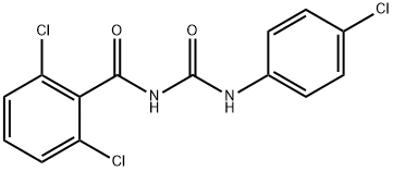 N-(2,6-二氯苯甲酰)-N-(4-氯苯基)脲 结构式