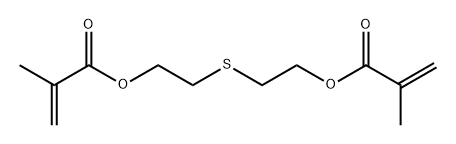 thiodi-2,1-ethanediyl bismethacrylate 结构式