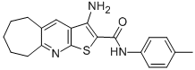 3-amino-N-(4-methylphenyl)-6,7,8,9-tetrahydro-5H-cyclohepta[b]thieno[3,2-e]pyridine-2-carboxamide 结构式