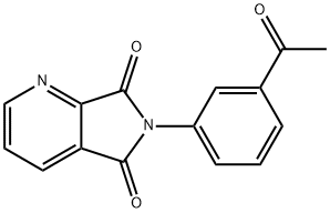 6-(3-乙酰基-苯基)-吡咯并[3,4-B]吡啶-5,7-二酮 结构式