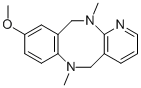 9-METHOXY-6,12-DIMETHYL-5,6,11,12-TETRAHYDRO-1,6,12-TRIAZA-DIBENZO[A,E]CYCLOOCTENE 结构式