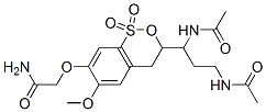 3-(3'-diethylaminopropyl-(1')-carbamoyl)-6,7-dimethoxy-1-thiaisochroman-1,1-dioxide 结构式