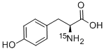L-酪氨酸-15N 结构式