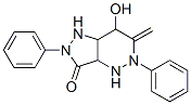 1,2,3a,4,5,6,7,7a-Octahydro-7-hydroxy-6-methylene-2,5-diphenyl-3H-pyrazolo[4,3-c]pyridazin-3-one 结构式