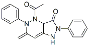 4-Acetyl-1,2,3a,4,5,6-hexahydro-6-methylene-2,5-diphenyl-3H-pyrazolo[4,3-c]pyridazin-3-one 结构式