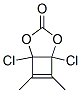 1,5-Dichloro-6,7-dimethyl-2,4-dioxabicyclo[3.2.0]hept-6-en-3-one 结构式