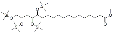 14,15,17,18-Tetrakis[(trimethylsilyl)oxy]octadecanoic acid methyl ester 结构式