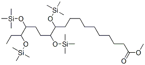 11,12,15,16-Tetrakis[(trimethylsilyl)oxy]octadecanoic acid methyl ester 结构式