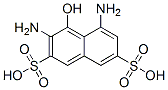 3,5-Diamino-4-hydroxy-2,7-naphthalenedisulfonic acid 结构式