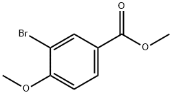 3-溴-4-甲氧基苯甲酸甲酯 结构式