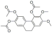 9,10-Dihydro-6,7-dimethoxy-2,3,5-phenanthrenetriol triacetate 结构式