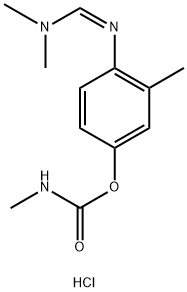 [4-(dimethylaminomethylideneamino)-3-methyl-phenyl] N-methylcarbamate 结构式