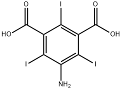 5-氨基-2,4,6-三碘间苯二甲酸 结构式