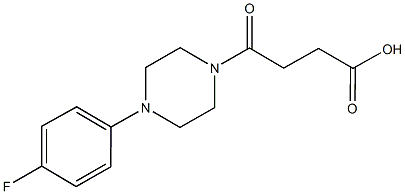 丁酸,4-[4-(4-氟苯基)-1-	哌嗪]-4-氧代- 结构式