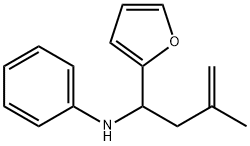 N-(1-(呋喃-2-基)-3-甲基丁-3-烯-1-基)苯胺 结构式